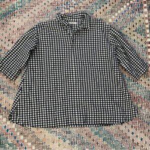 Ichi Antiquities gingham tunic one size